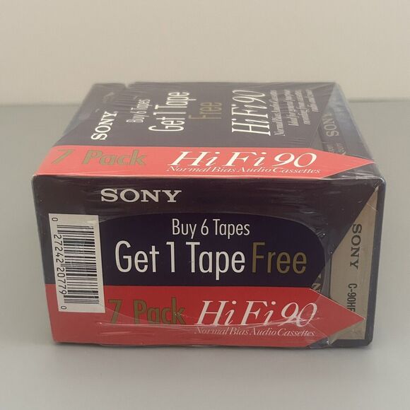 Sony Audio Cassettes HF High Fidelity 90 Minute Blank Recording Pack Of 7 - Picture 2 of 6